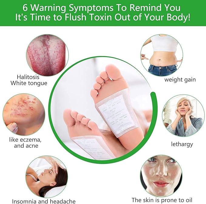 Premium Natural Detox Foot Patches For Weight Loss & Overall Wellness | Pack of  5 (Buy 1 Get 1 Free)