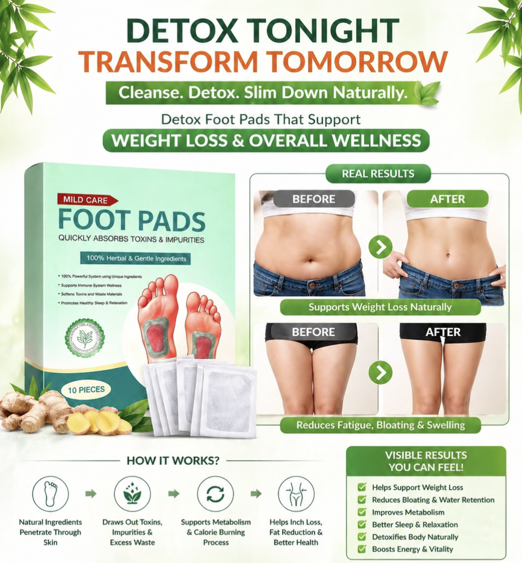 Premium Natural Detox Foot Patches For Weight Loss & Overall Wellness | Pack of  5 (Buy 1 Get 1 Free)
